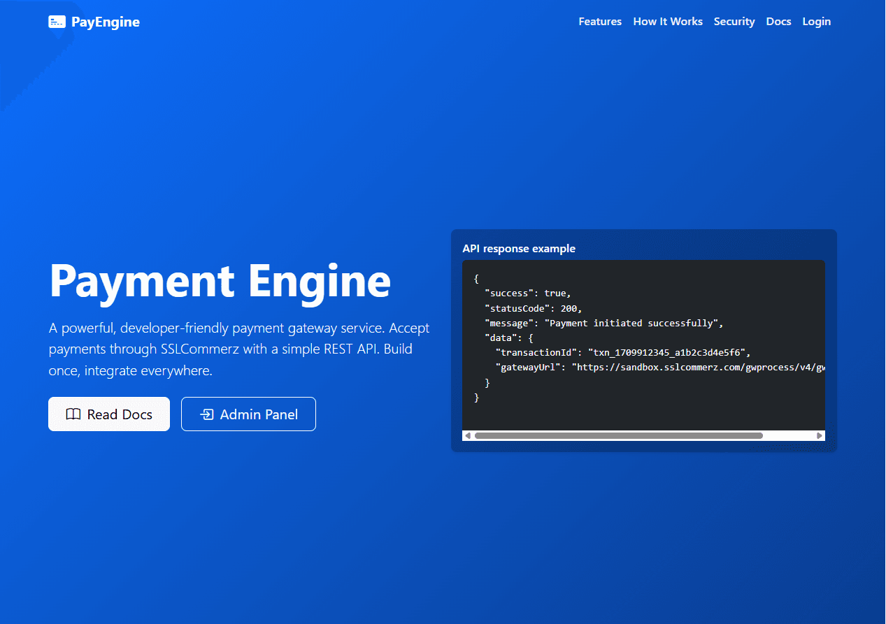 Payment Engine preview