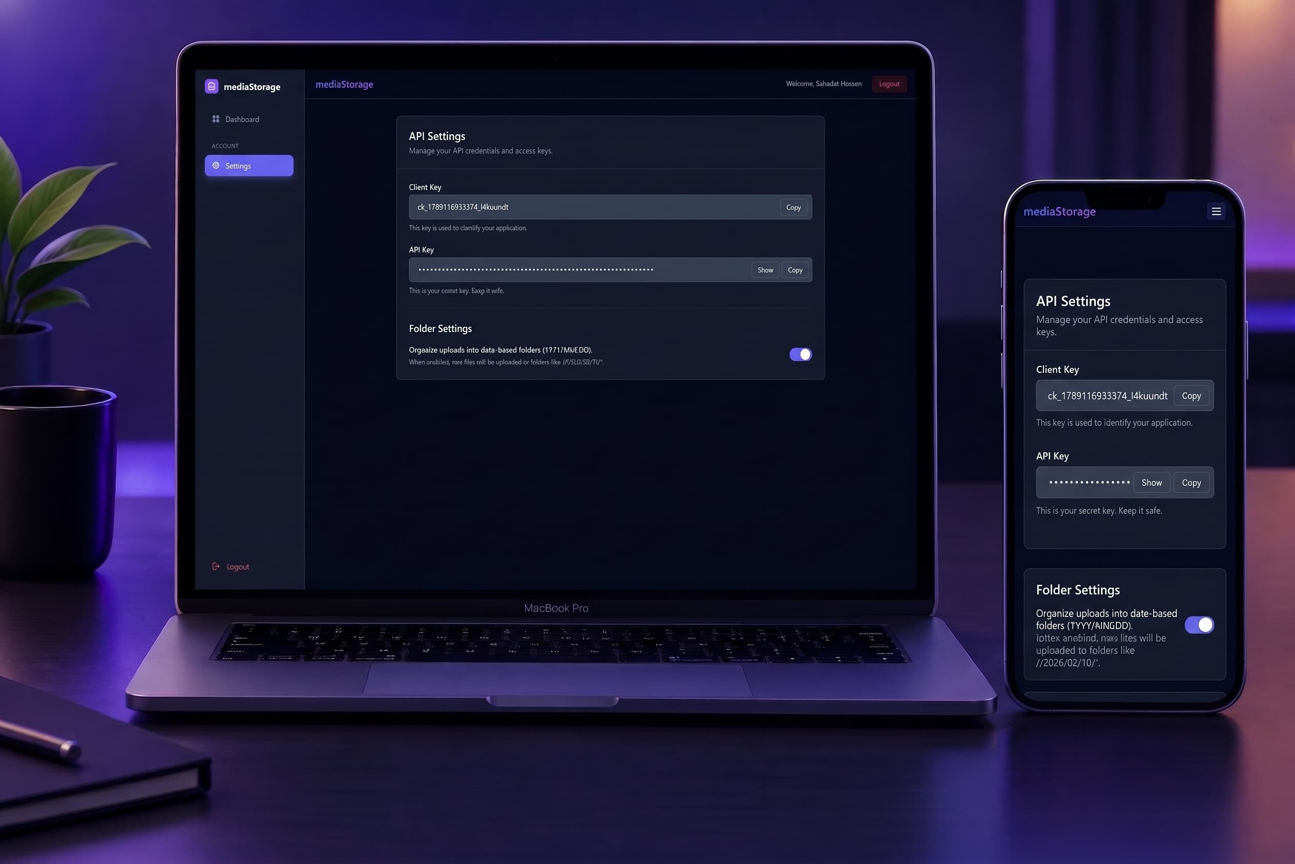 mediaStorage Features