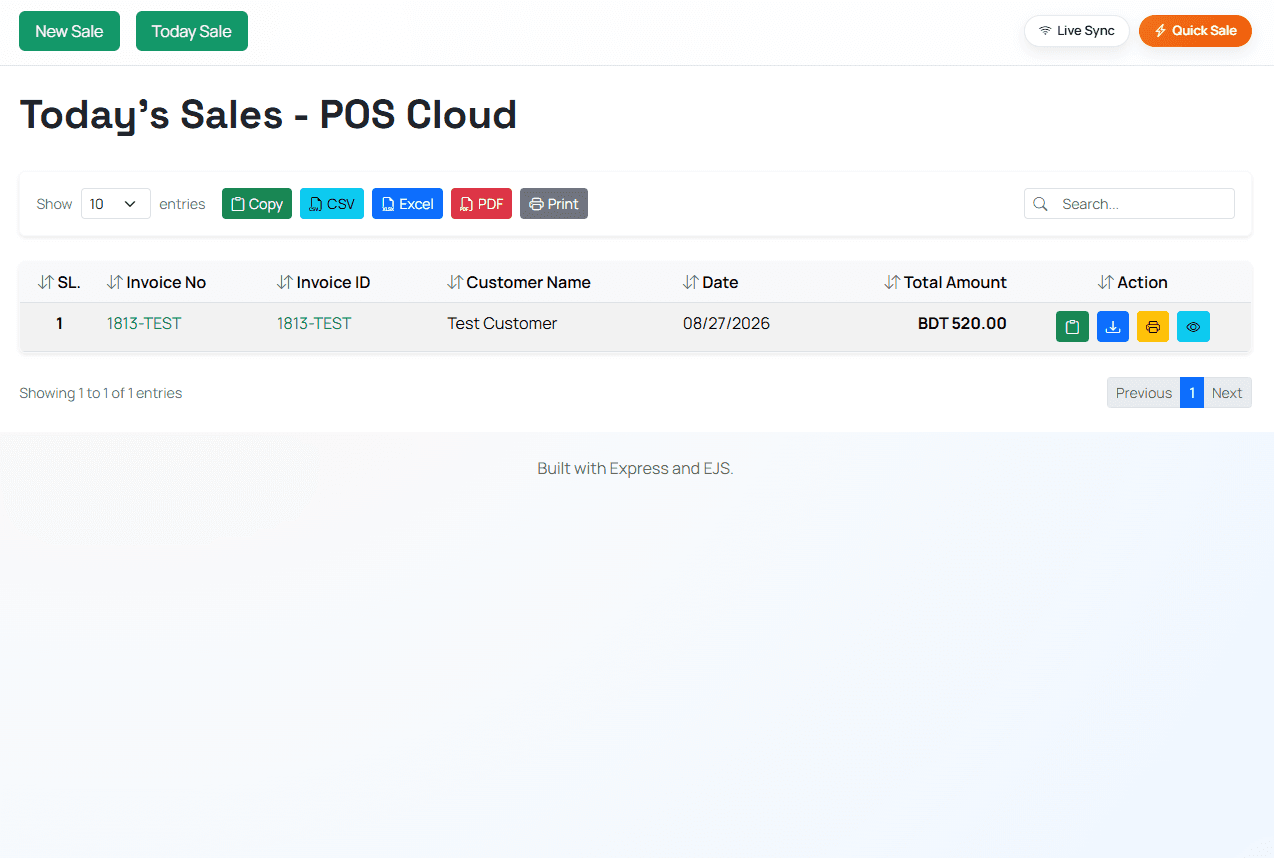 POS Cloud preview